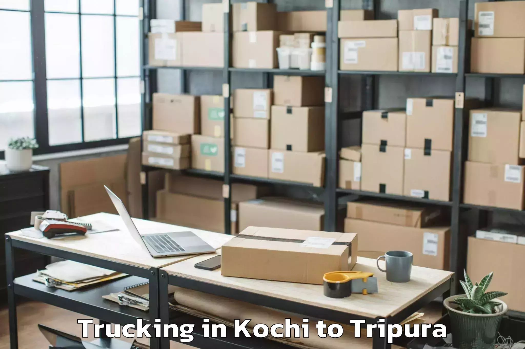 Quality Kochi to Tripura University Agartala Trucking